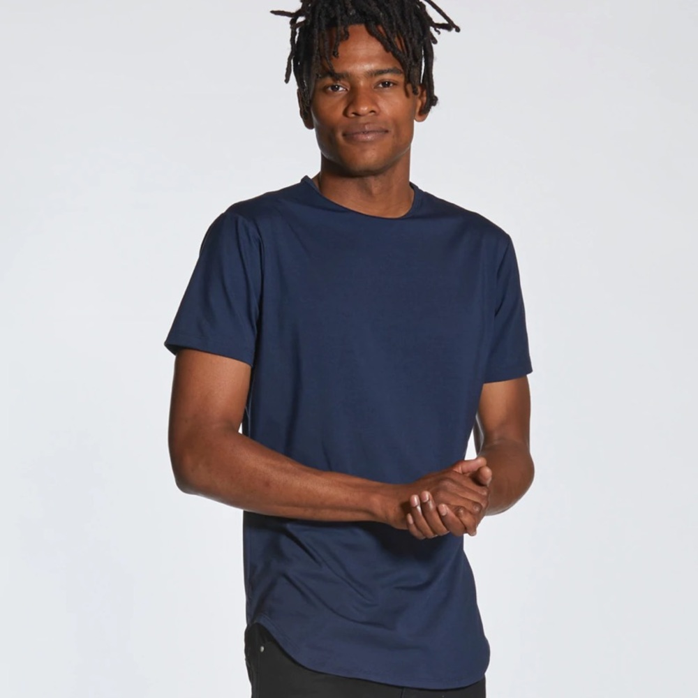 Cuts Clothing Elongated Crew Pacific Blue M
